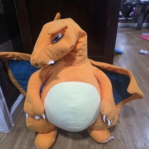 Pokemon Orange and Cream Charizard Plush